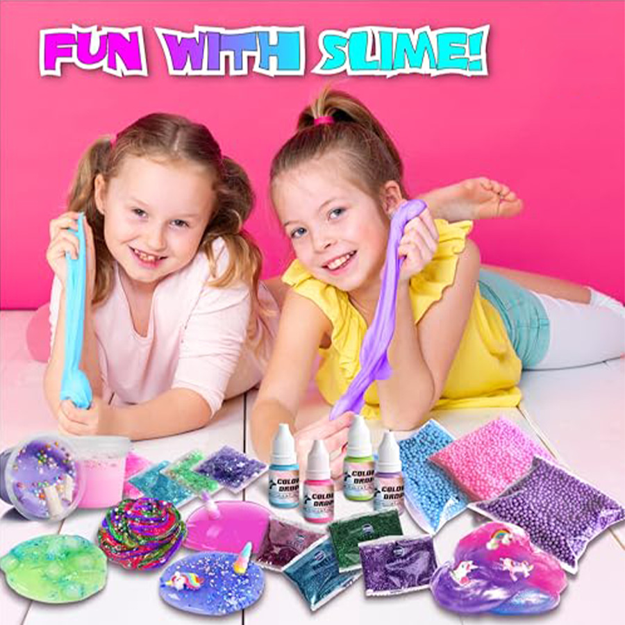 Slime Making Kit - Unicorn Crystal Slime DIY Making Kit,