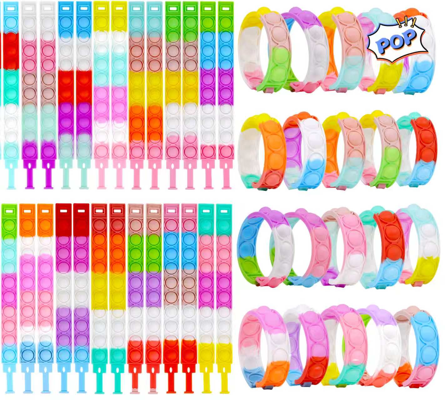 Kids' Toys - Rainbow Fidget Toys for Stress Relief