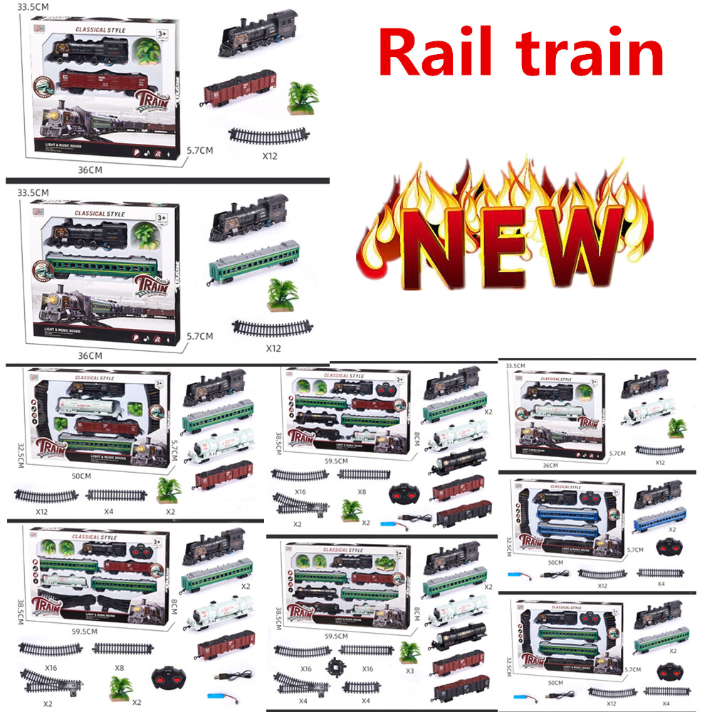 Toy Train Track Set - Children's Simulation Iectric Trains Toy Set