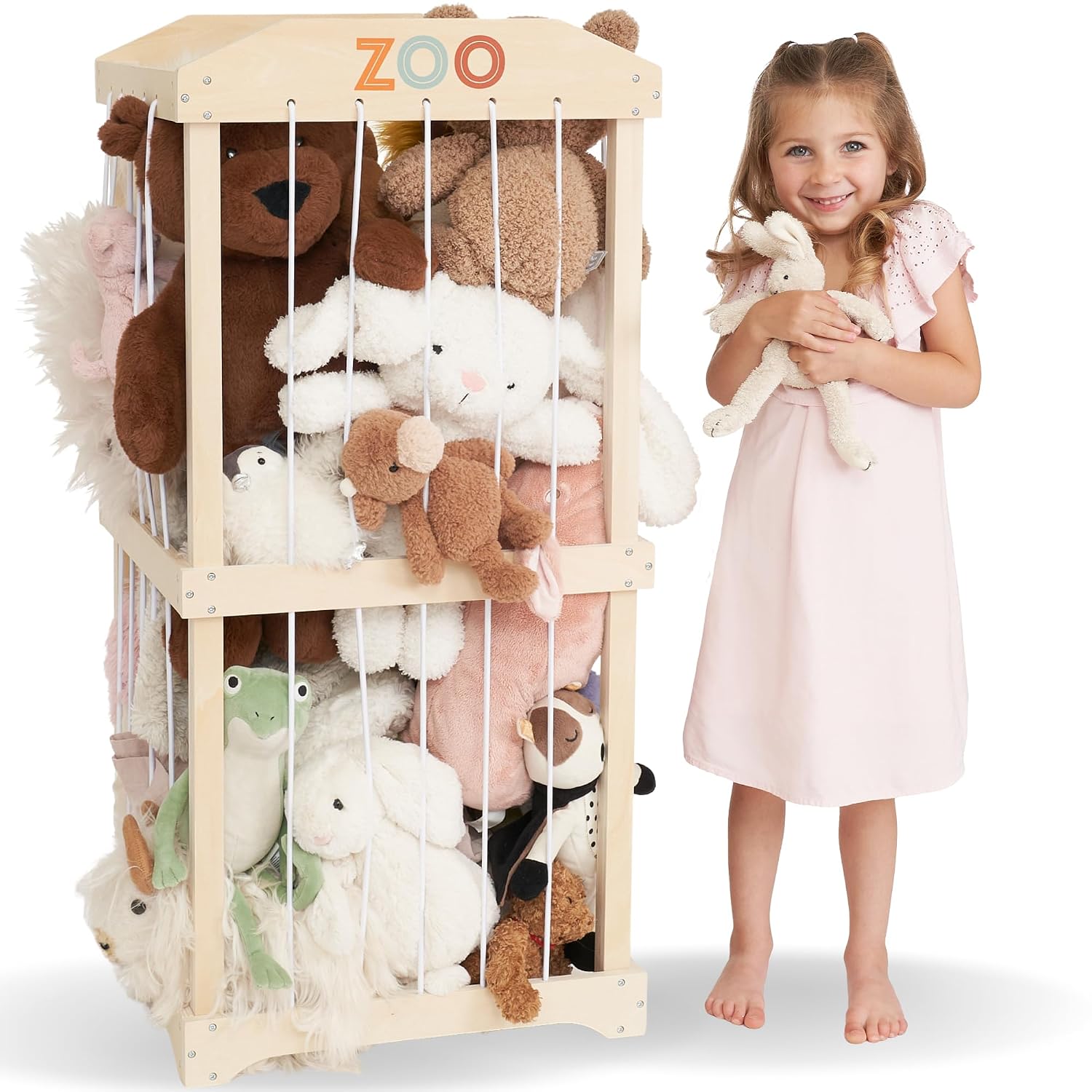 Kids' Toys - Easy Assembly Large Wooden Plush Toy