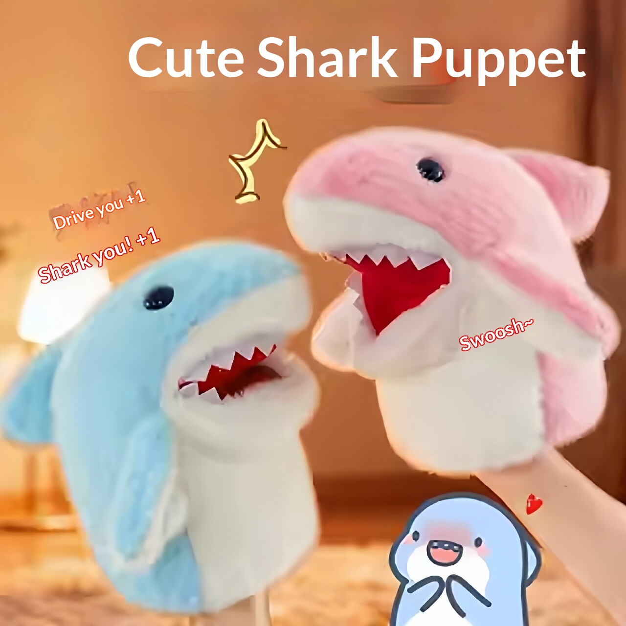 Kids Toys And Games - Shark Hand Puppet Plush Shark Arm