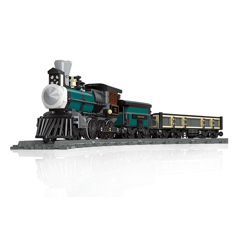 Kid Toys Ads - Steam Train Locomotive Model Building Blocks