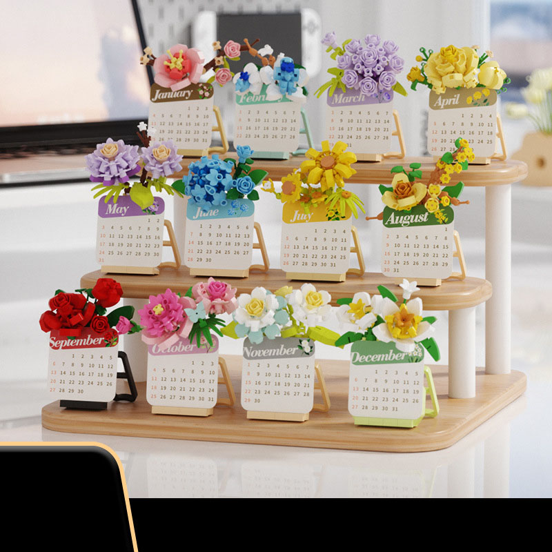 Kids Toys Blocks - 2026 Succulent Plant Building Blocks, 3D