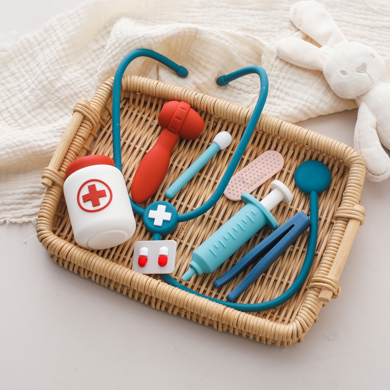 Kids Toys Doctor Set - Doctor Toys Pretend Silicone Play Doctor