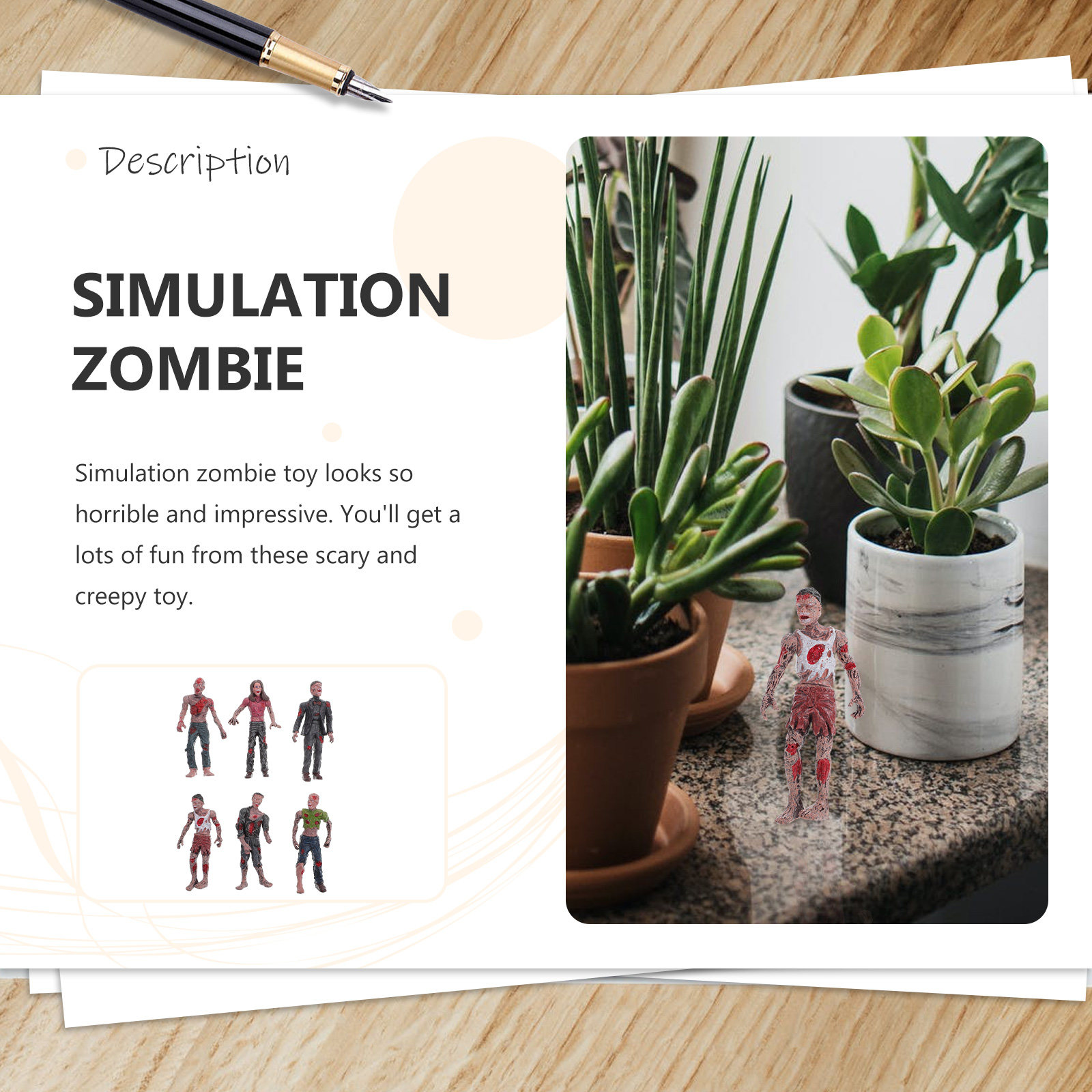 6 Pcs Halloween Decoration Toy - Kids Zombie Toys review and price