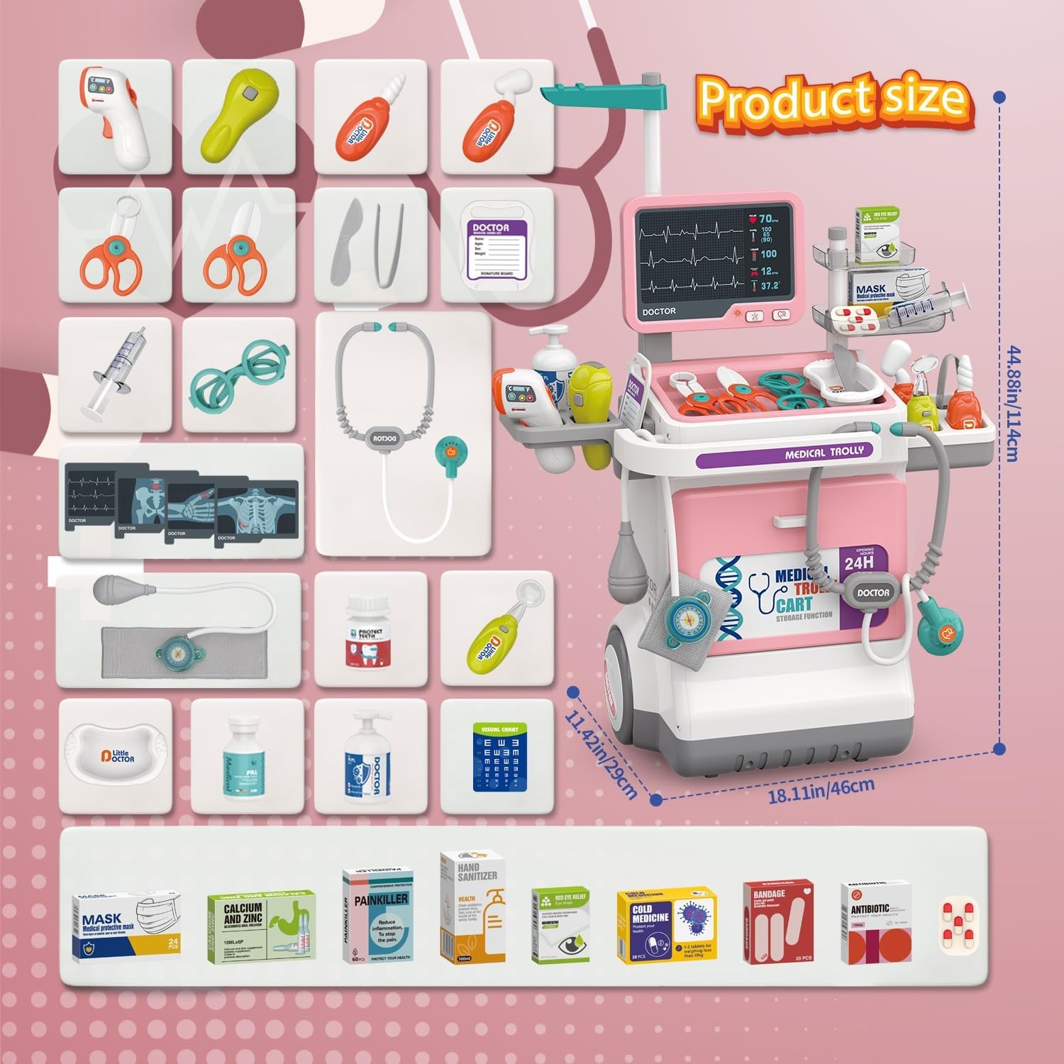 Deluxe Kids Doctor Play Set Pr - Kids Toys Doctor Set review and price