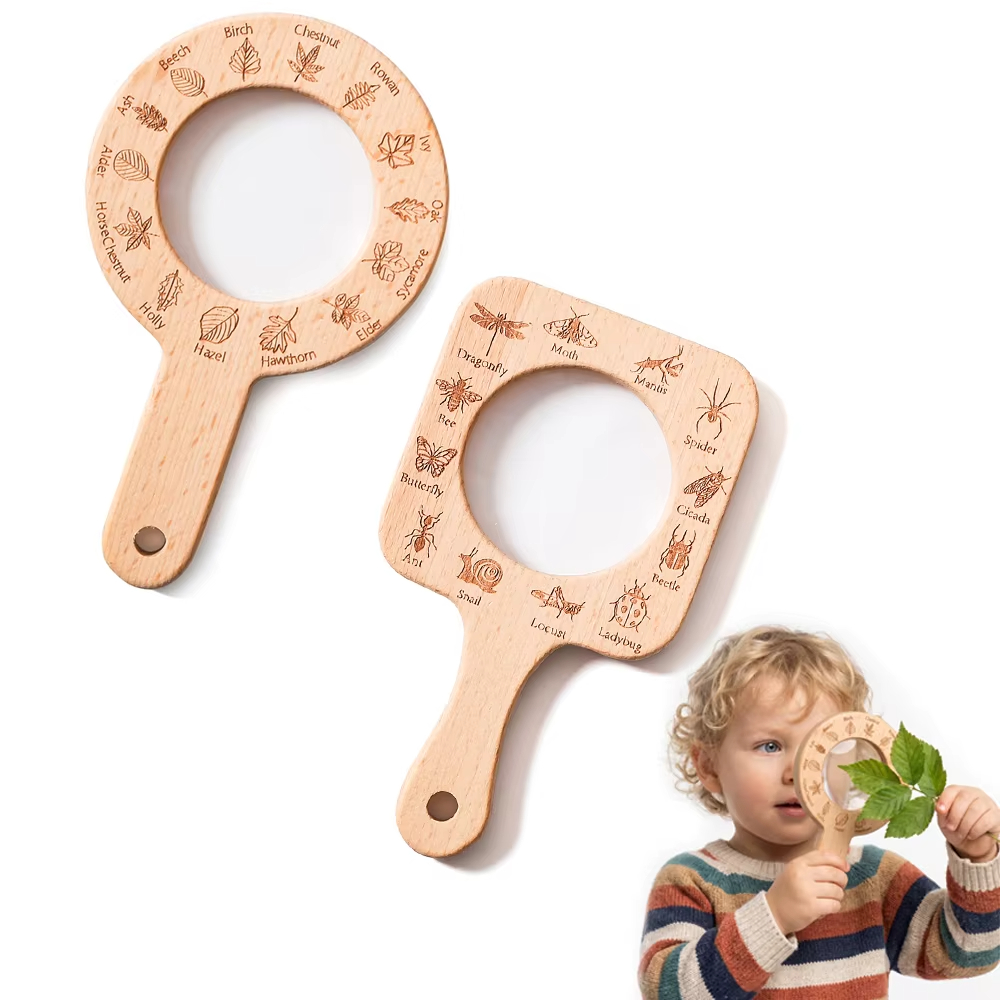 Wooden Magnifying Glass for Ki - Kids Toys Learning review and price