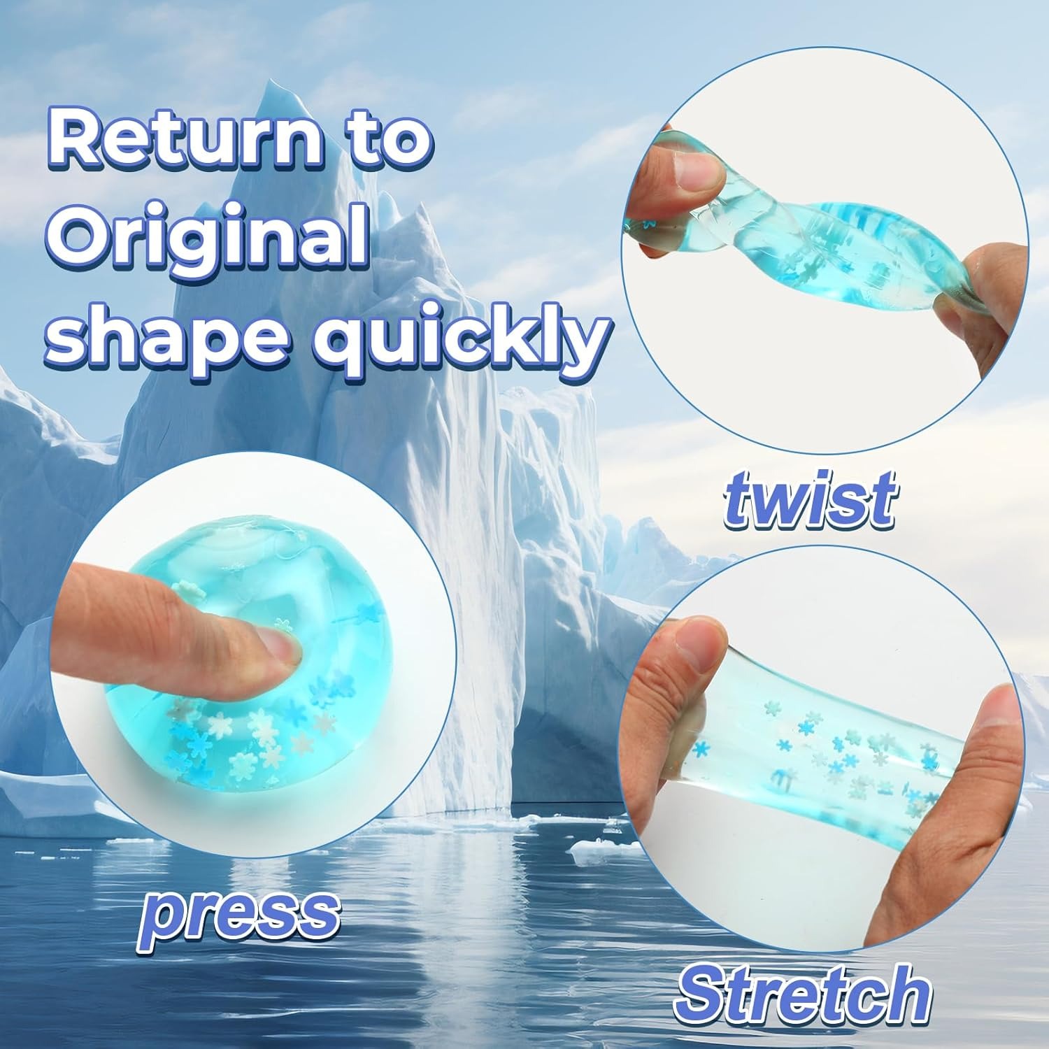 Stress Ice Cube with Snowflake - Kids' Toys review and price