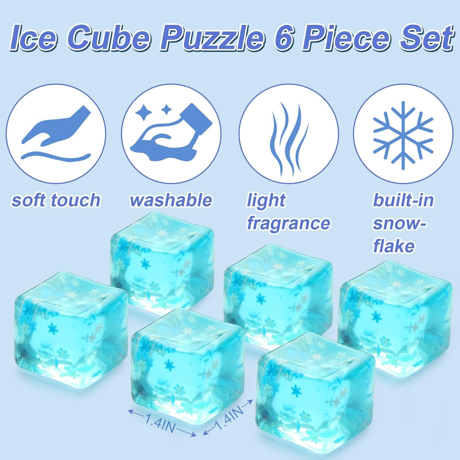 Stress Ice Cube with Snowflake - Kids' Toys review and price
