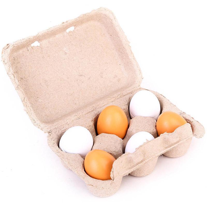 6Pcs Kitchen Wooden Artificial - Kids Toys Play Egg review and price