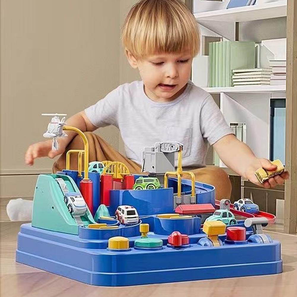 Racing Rail Car Model Train Tr - Toy Train Track Set review and price