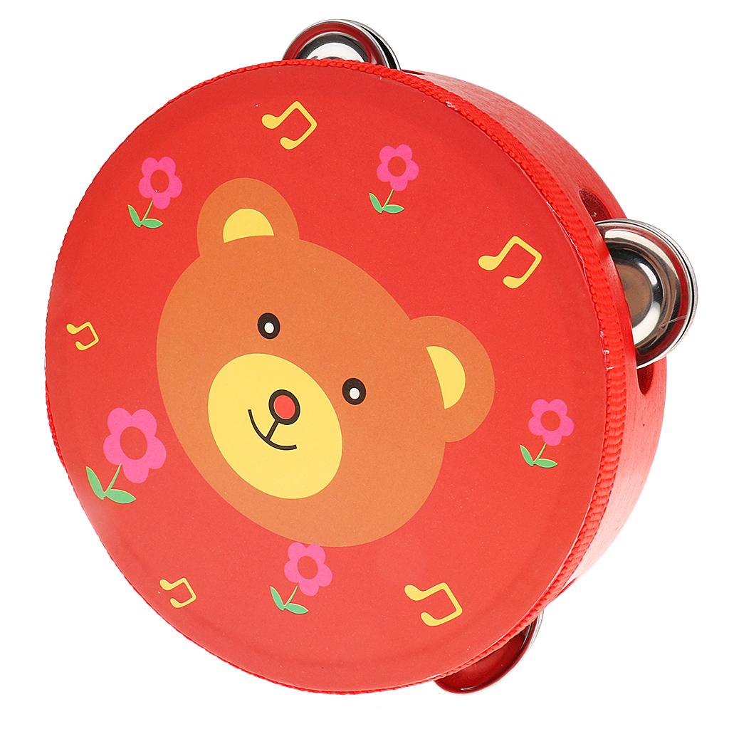 Hand Bell Wooden Tambourine Pe - Kids Toys Learning review and price