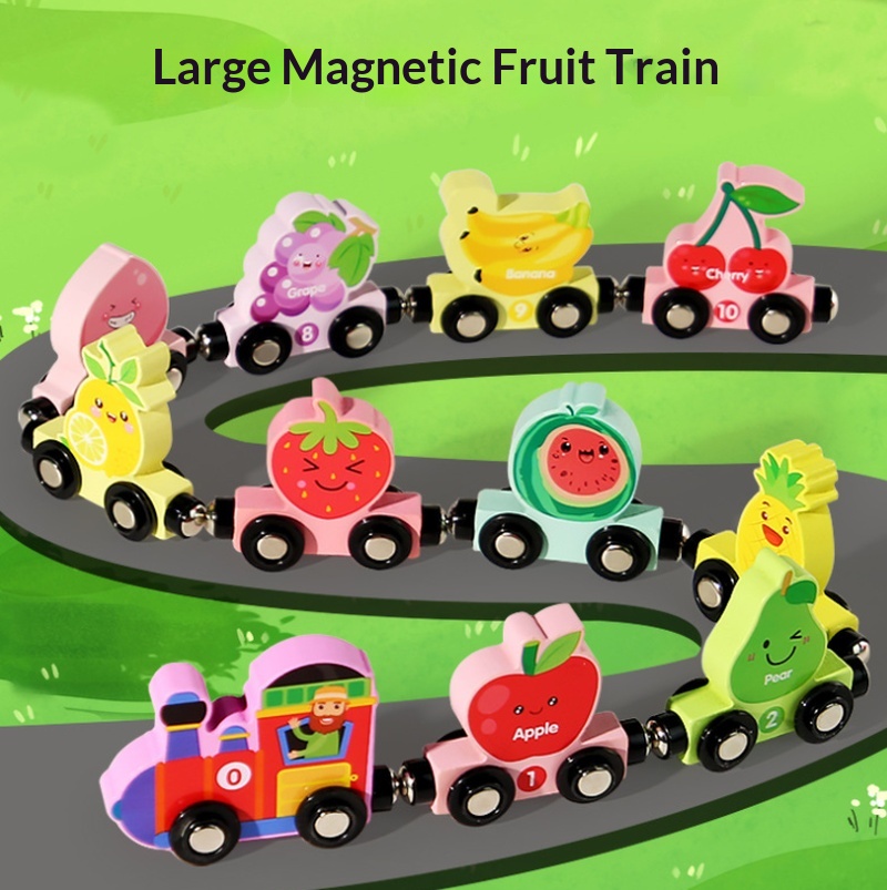 Children'S Wooden Magnetic Col - Toy Train Track Set review and price