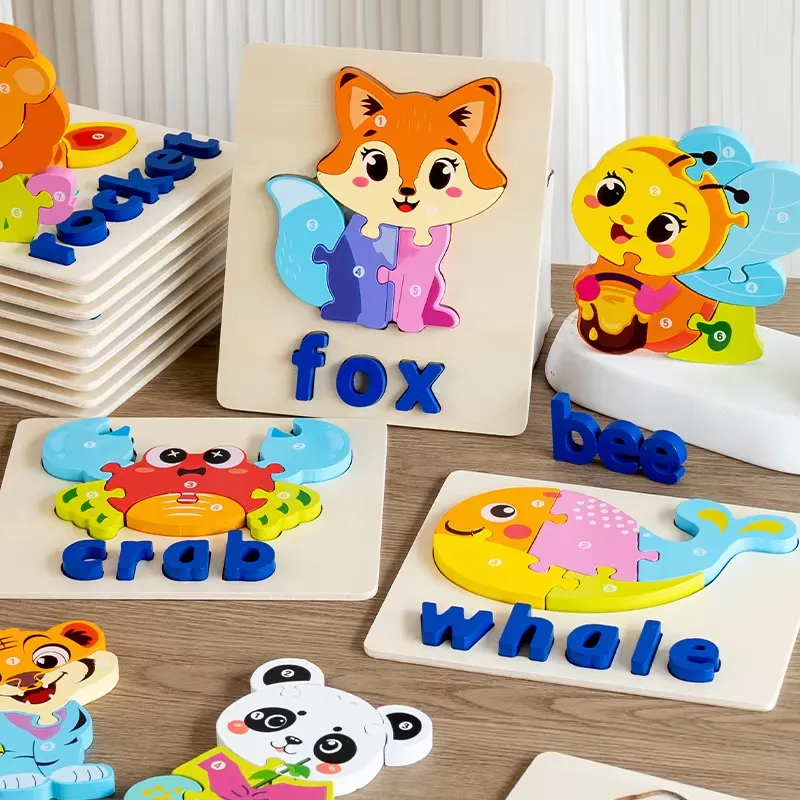3D Animal Traffic Puzzle Spell - Kids Toys Blocks review and price