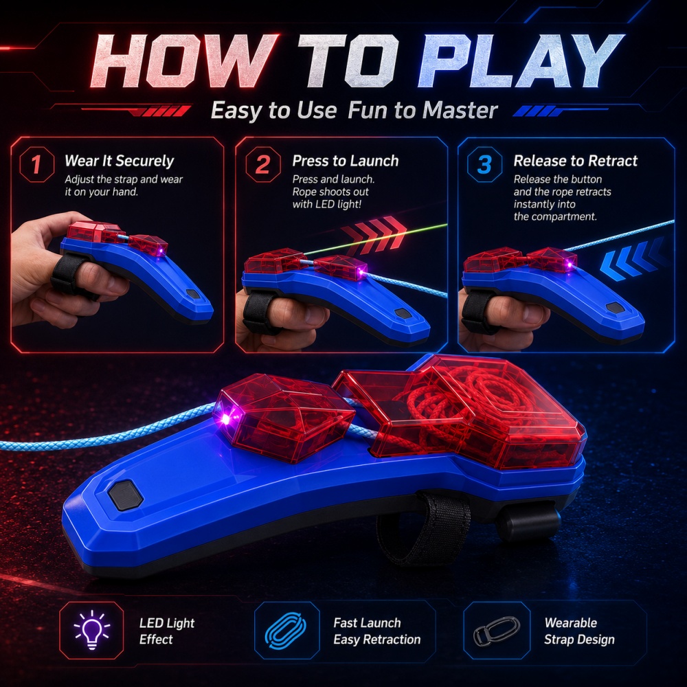 Creative Rope Launcher Spider  - Kids' Toys review and price