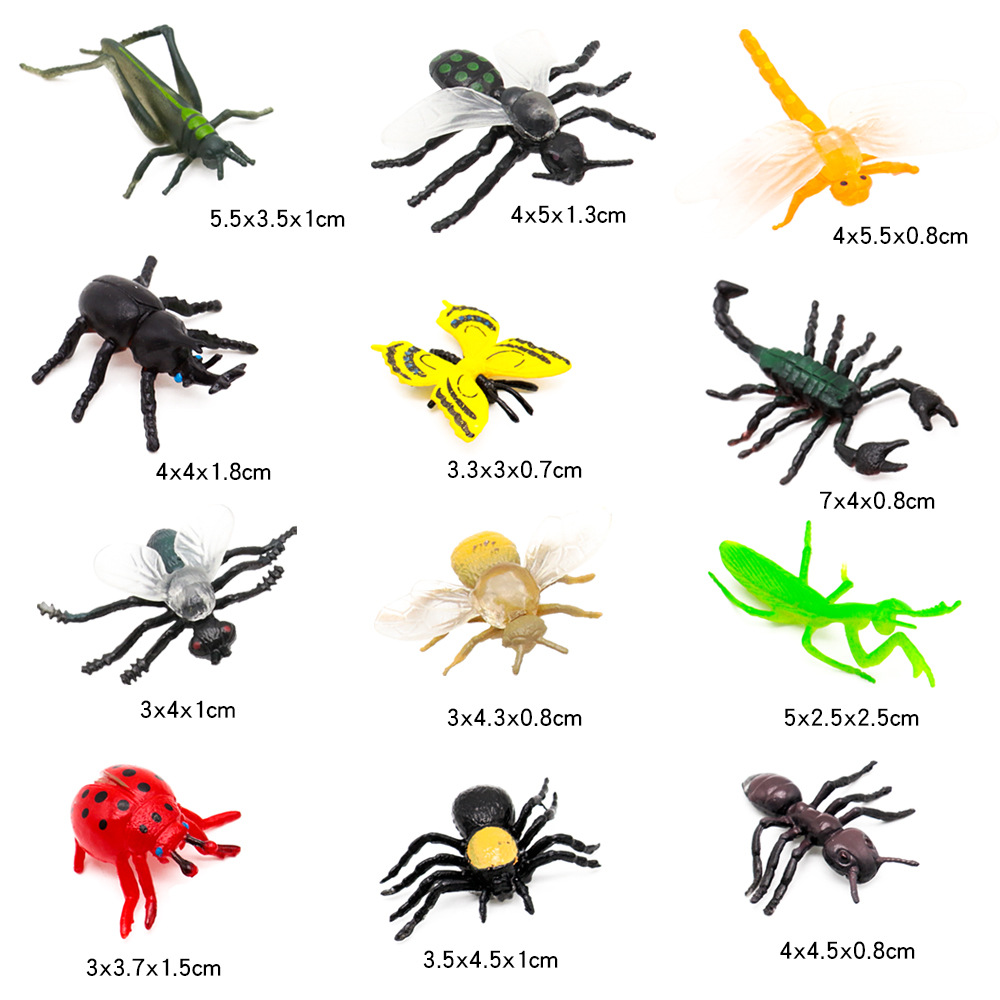 12pcs Simulation Funny Insect  - Kids Quirky Toys review and price
