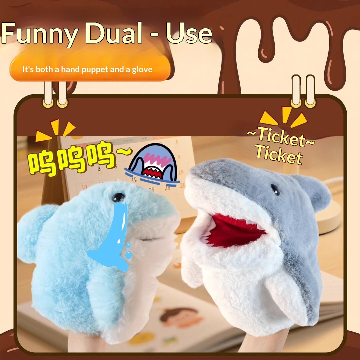 Shark Hand Puppet Plush Shark  - Kids Toys And Games review and price