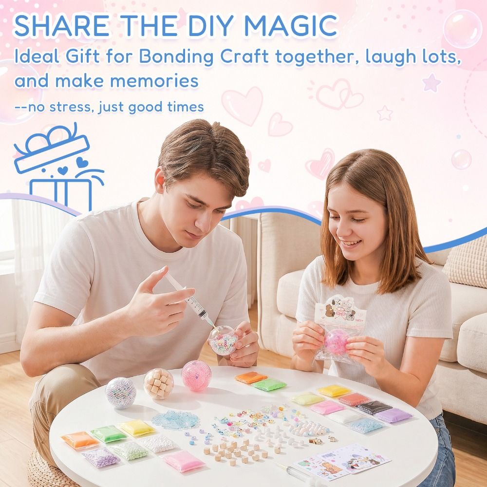 6cm Ball Skins DIY Stress Ball - Slime Making Kit review and price