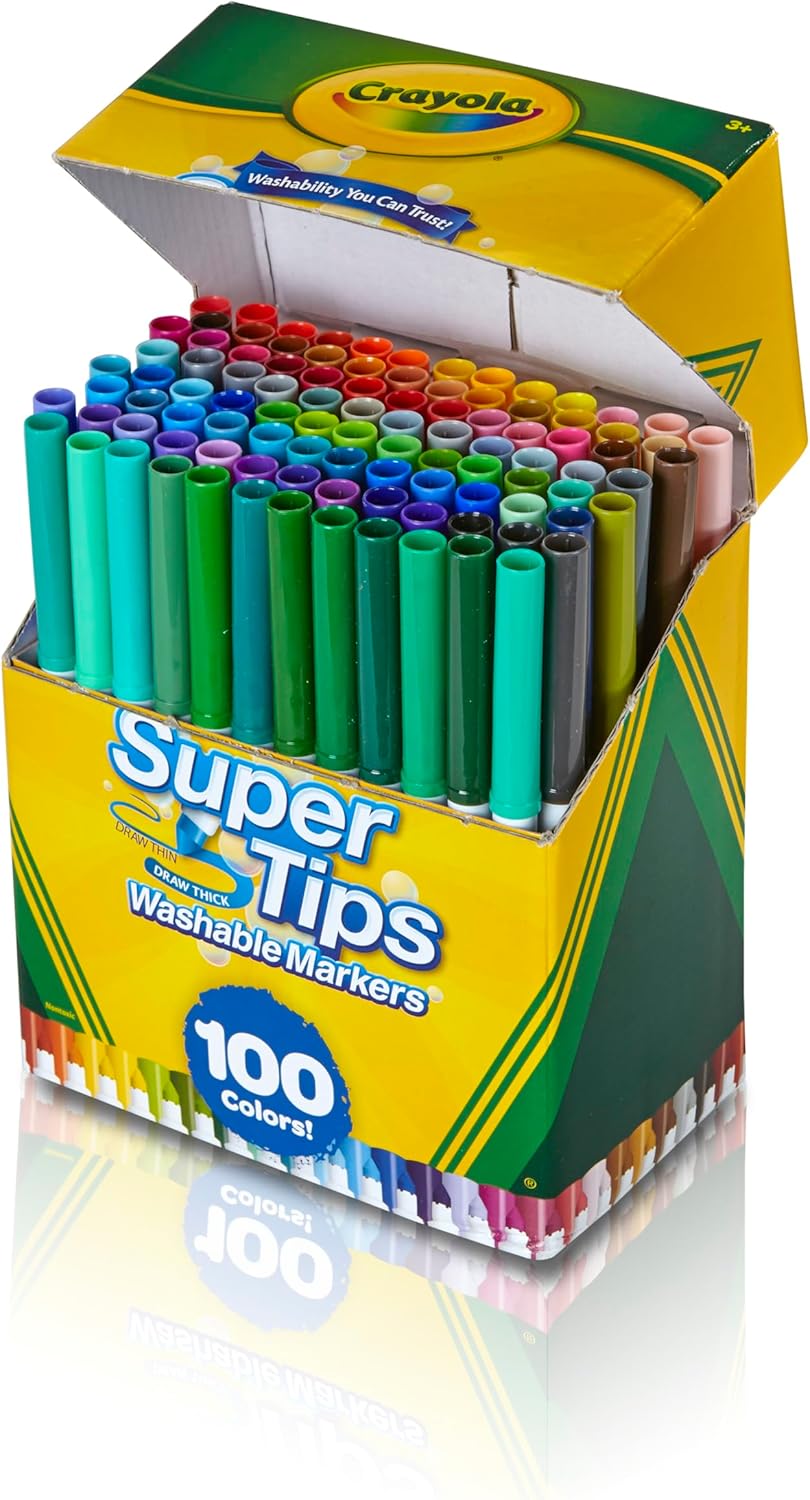 Crayola Super Tips Marker Set  - Crayola Art Supply review and price