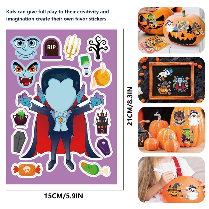 Halloween Party Games Stickers - Kids Zombie Toys review and price