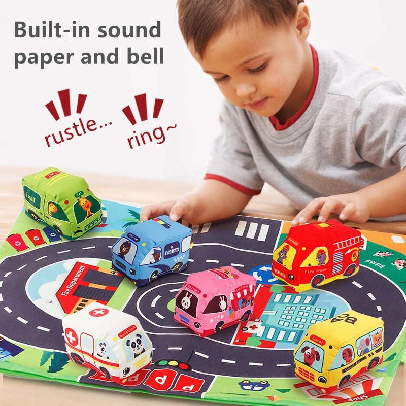 Soft Car Toy Set with Play Mat - Kids Toys Learning review and price
