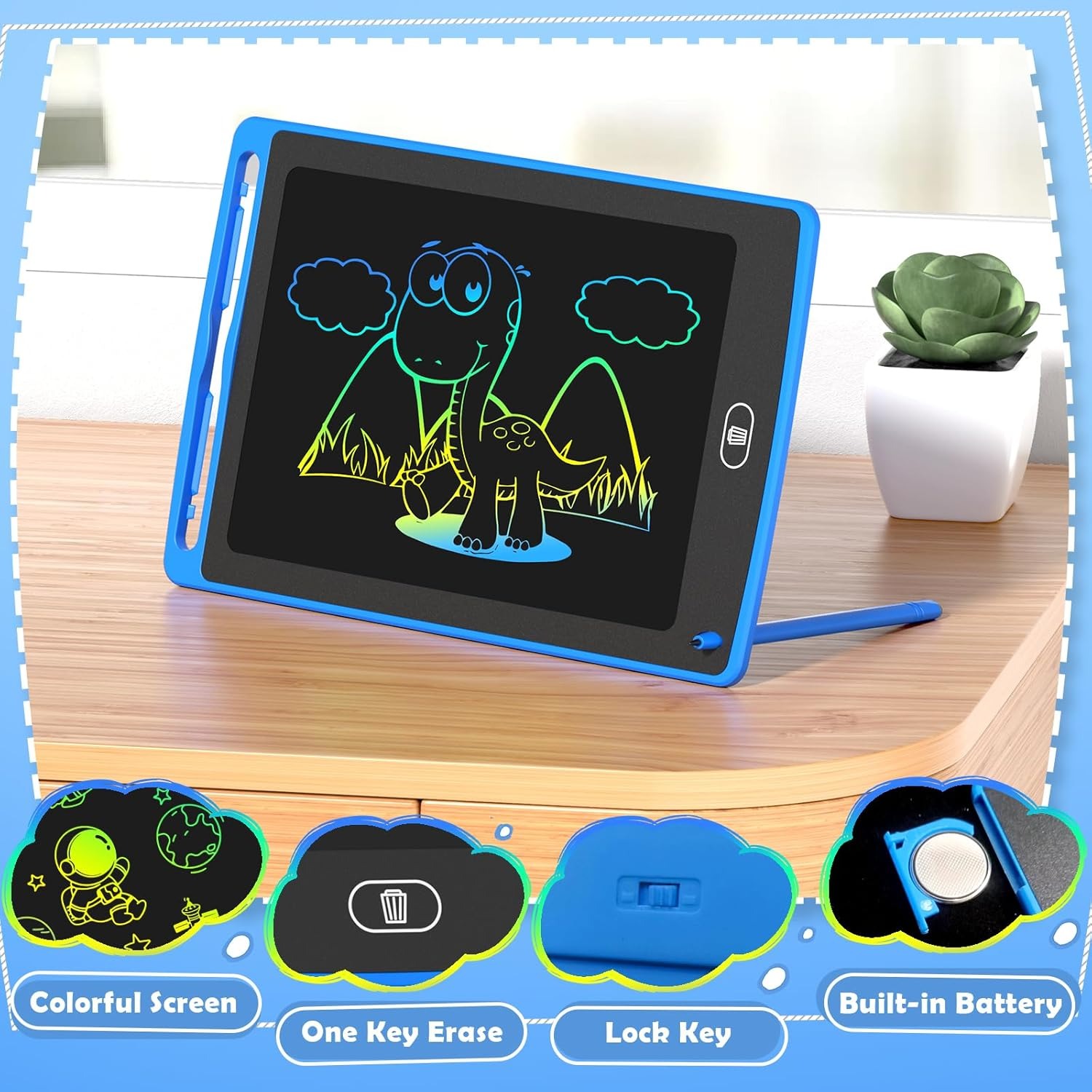 Pack LCD Writing Tablet for Ki - Kids Toys Learning review and price