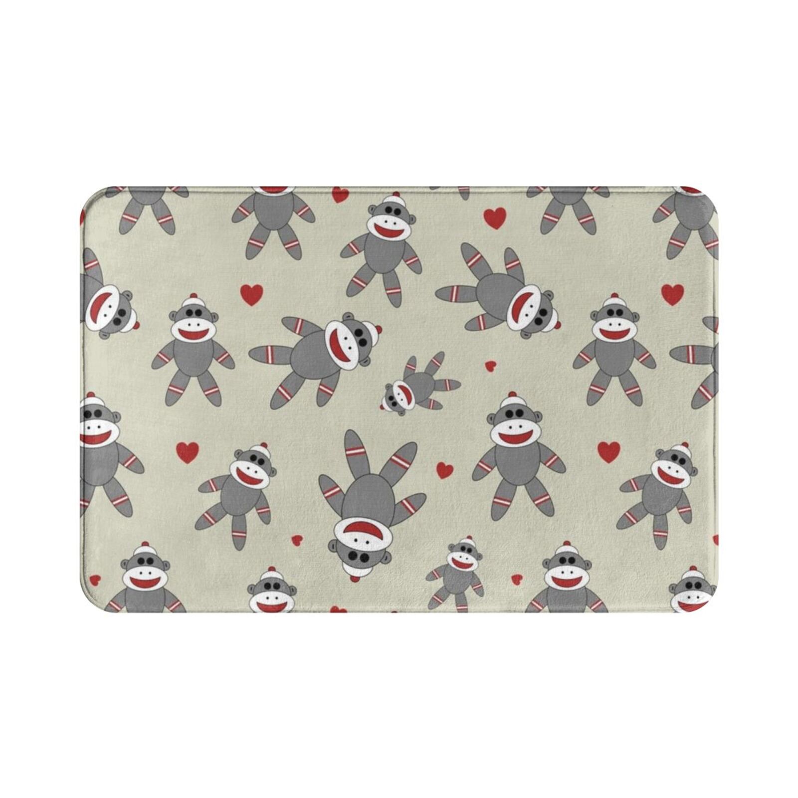 Cute Sock Monkey Carpet Mat Ru - Kids Quirky Toys review and price