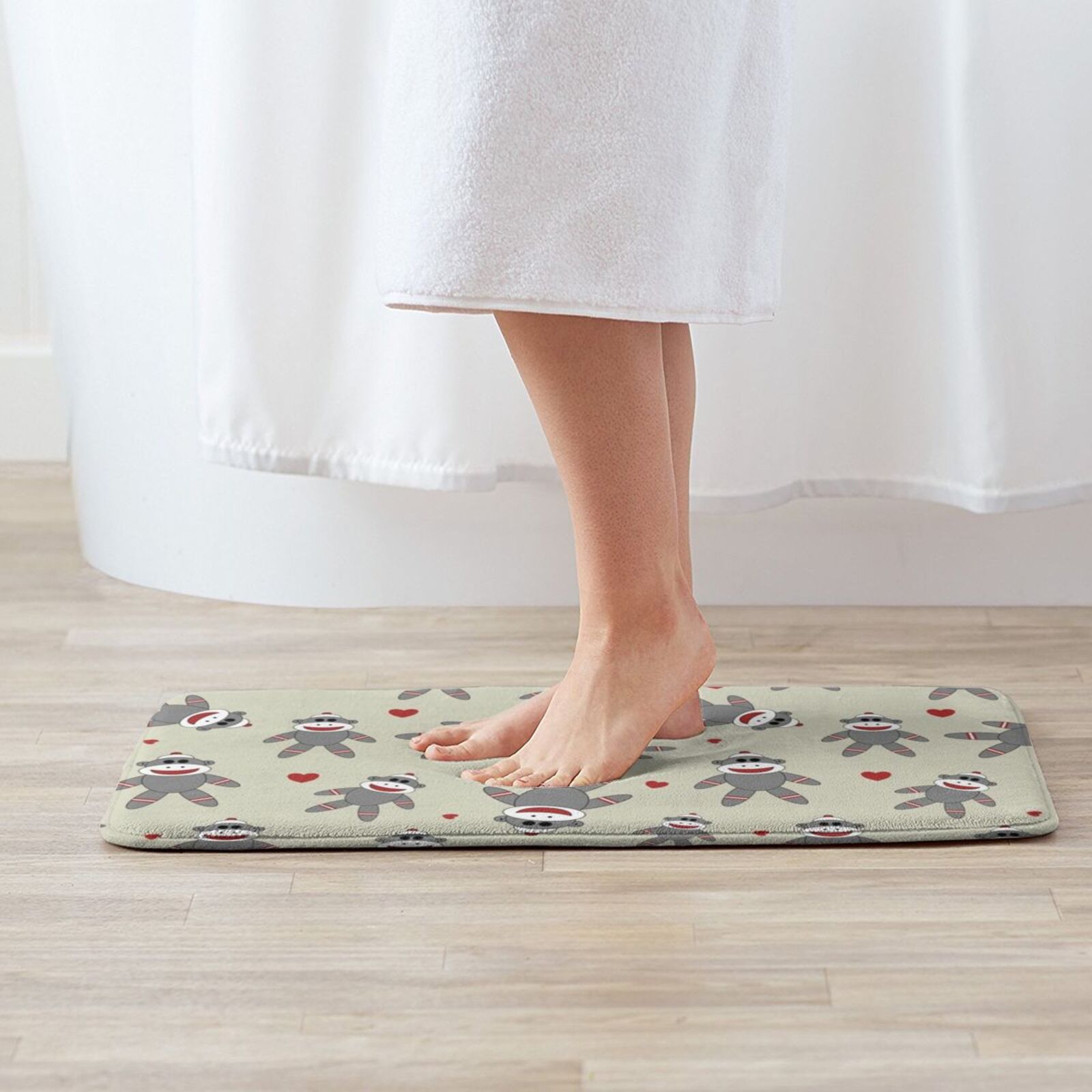 Cute Sock Monkey Carpet Mat Ru - Kids Quirky Toys review and price