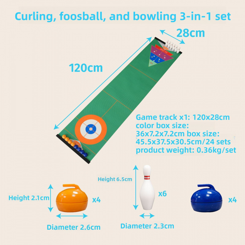 Curling Tabletop Game Set, Min - Kids Toys And Games review and price