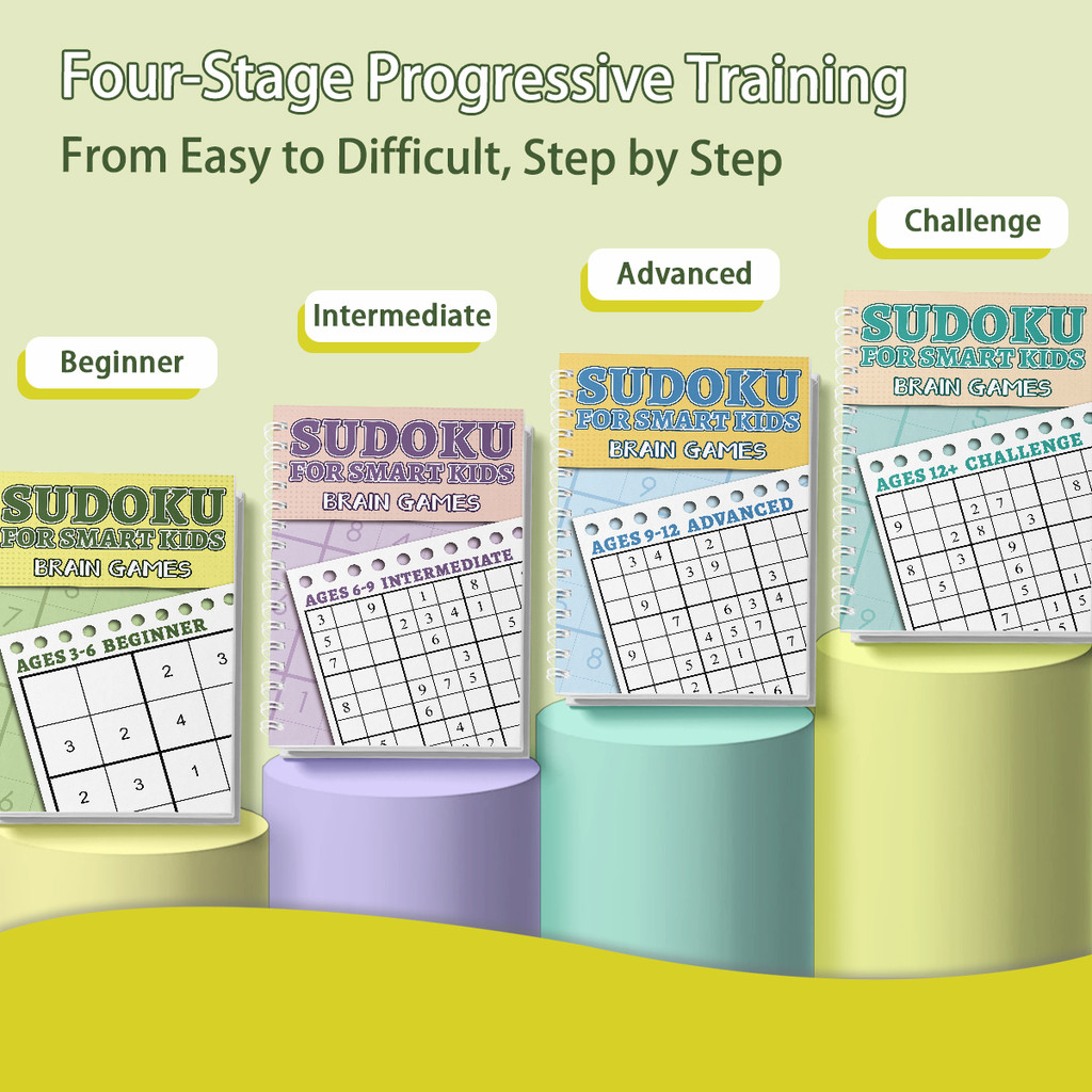 Kids Sudoku Puzzle Book Set, B - Kids Toys And Games review and price