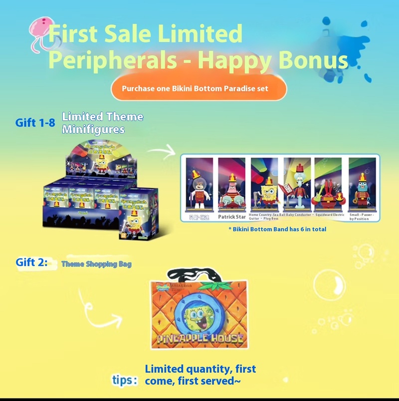 Official Area-X Spongebob Squa - Kids Toys Blocks review and price