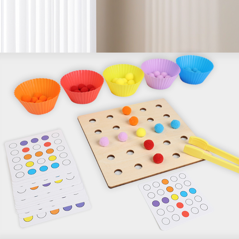 Wooden Clip Beads Toy Montesso - Kid Toys Ads review and price